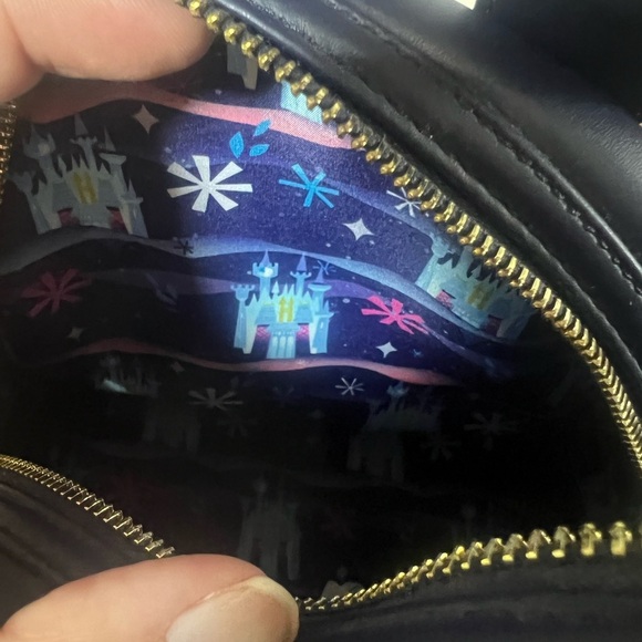 Disney Cinderella Castle Loungefly Mini Backpack Navy - Picture 9 of 9